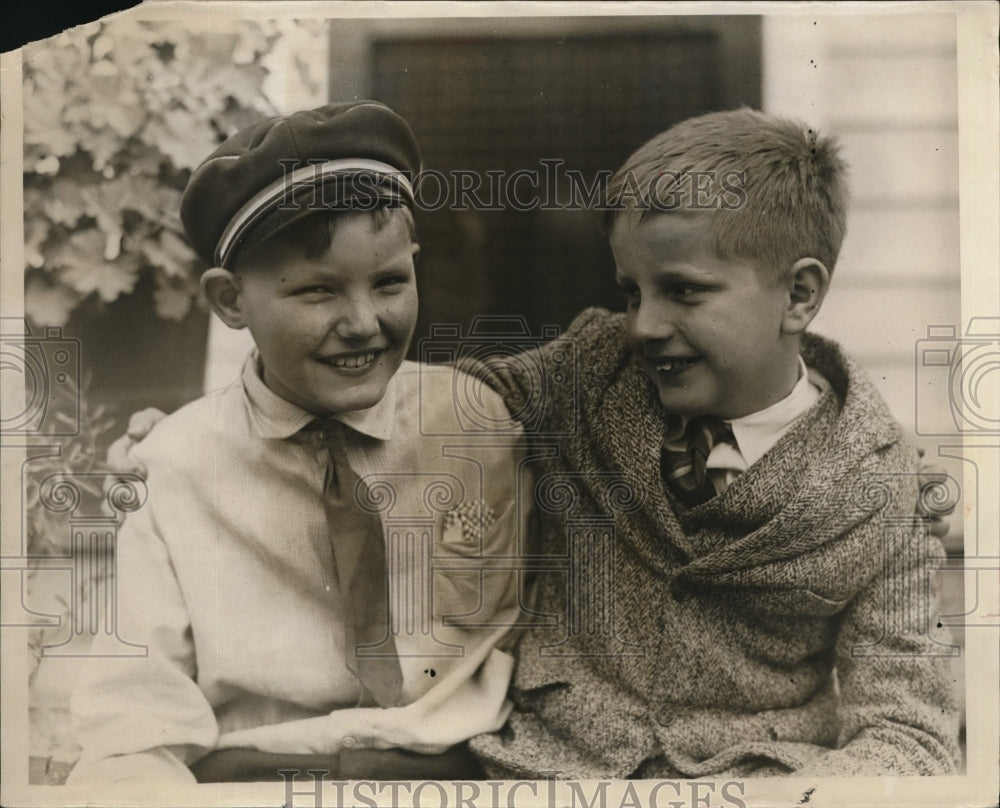1931 Press Photo Brothers Klaus Kueck and Alfred Kueck