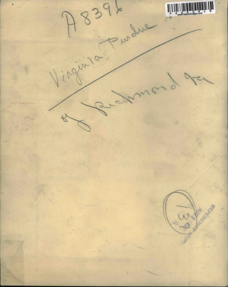 1927 Press Photo Virginia Purdue of Richmond, VA