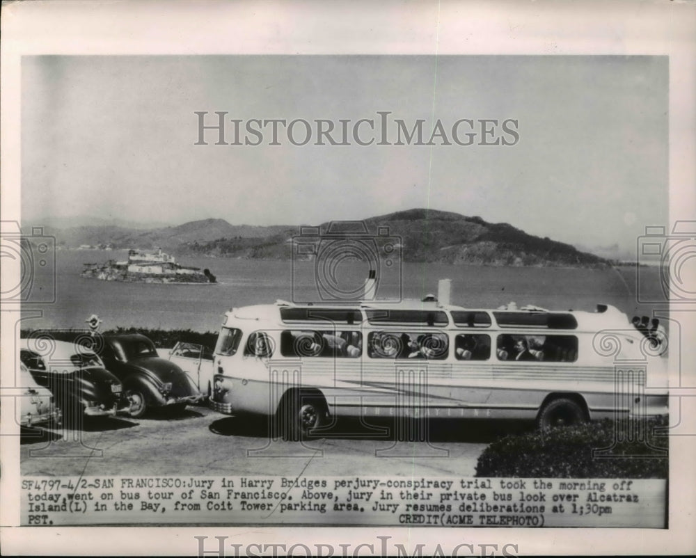 1950 Press Photo Harry Bridges' Perjury-conspiracy Trial