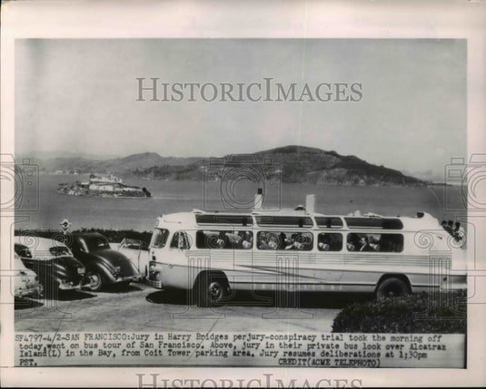 1950 Press Photo Harry Bridges' Perjury-conspiracy Trial