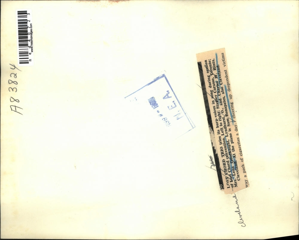 1958 Press Photo Stanley Carasso, Lena Goodknight, Charles Hintz, and Sam