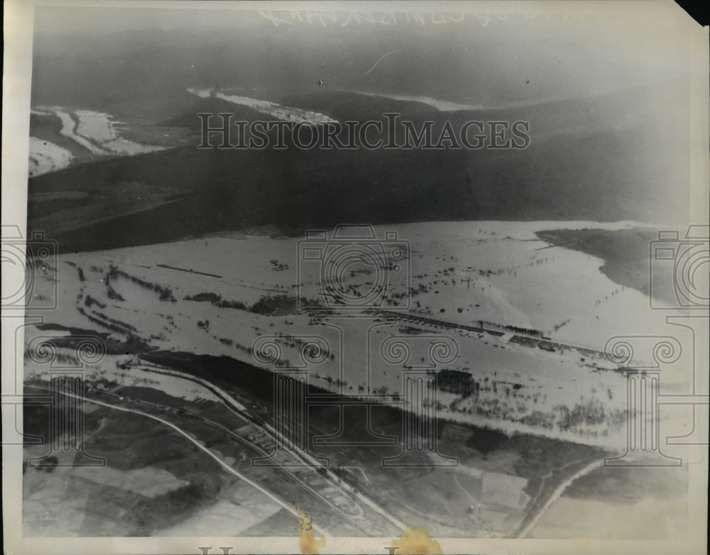 1936 Press Photo Flood Claimed Many Lives Northeastern States Under Water