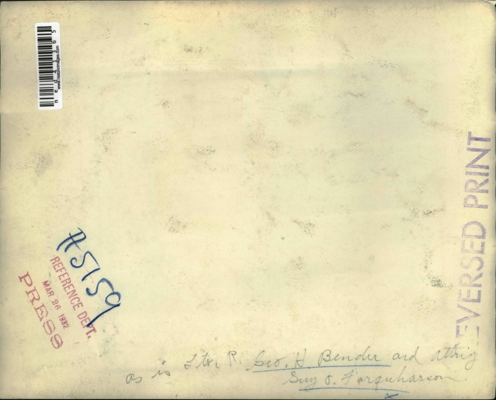 1932 Press Photo Geo Bender and Gery Farquharson