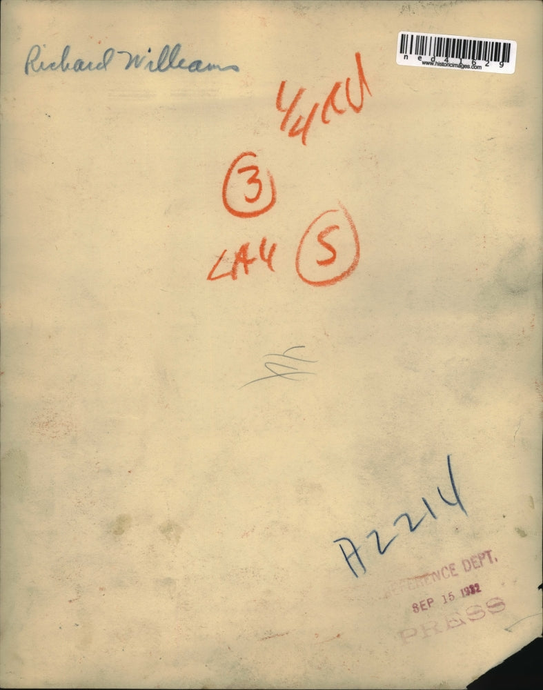 1932 Press Photo Richard Williams