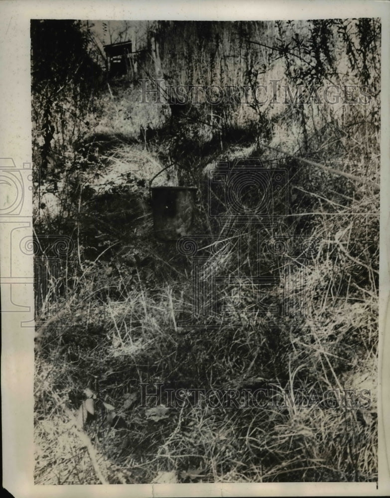 1939 Press Photo Horseshoe Neck North Carolina Cable And Bucket Made For Water