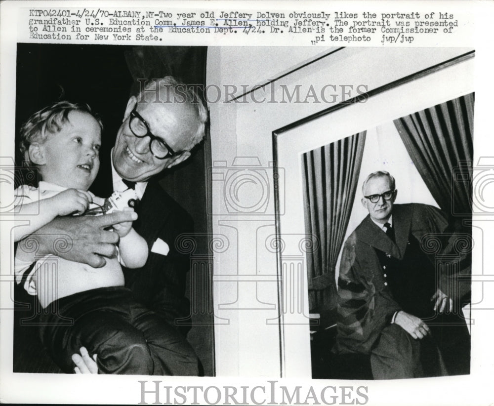 1970 Press Photo Dr. James Allen Jr.&#39;s Portrait- Historic Images