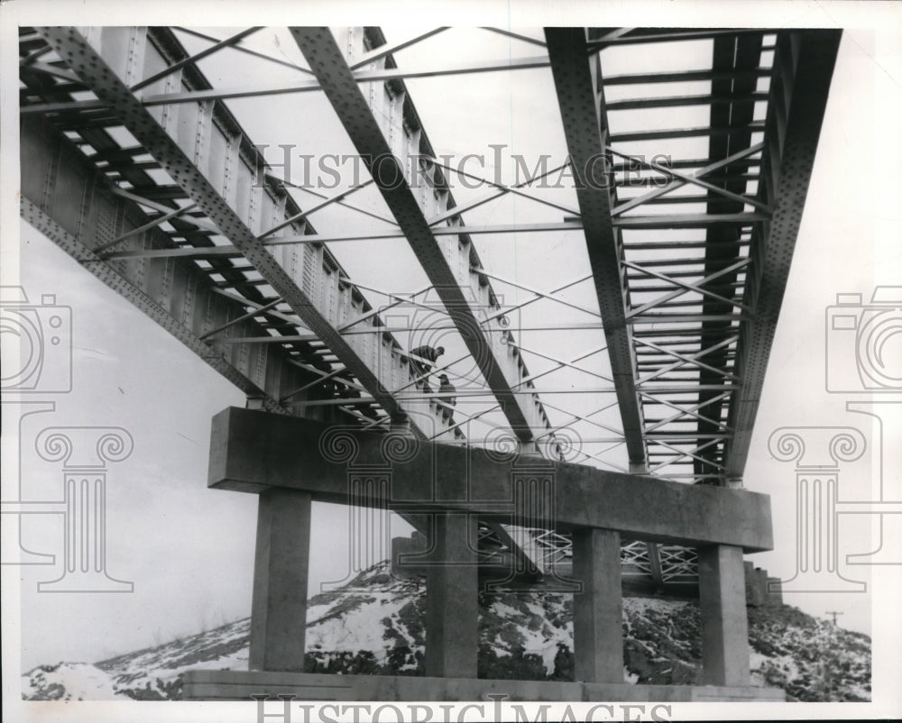 1954 Press Photo Rt 10 Bridge over NYCRR