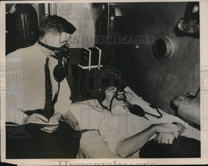 Load image into Gallery viewer, 1940 Press Photo Electro-Encephalograph Experiments Being Done At Wright Field
