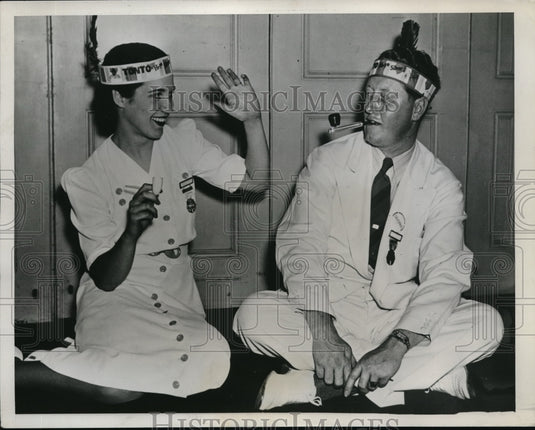 1939 Press Photo Cecelia Bittner Allen Moore Convention Young Democrats Club CA
