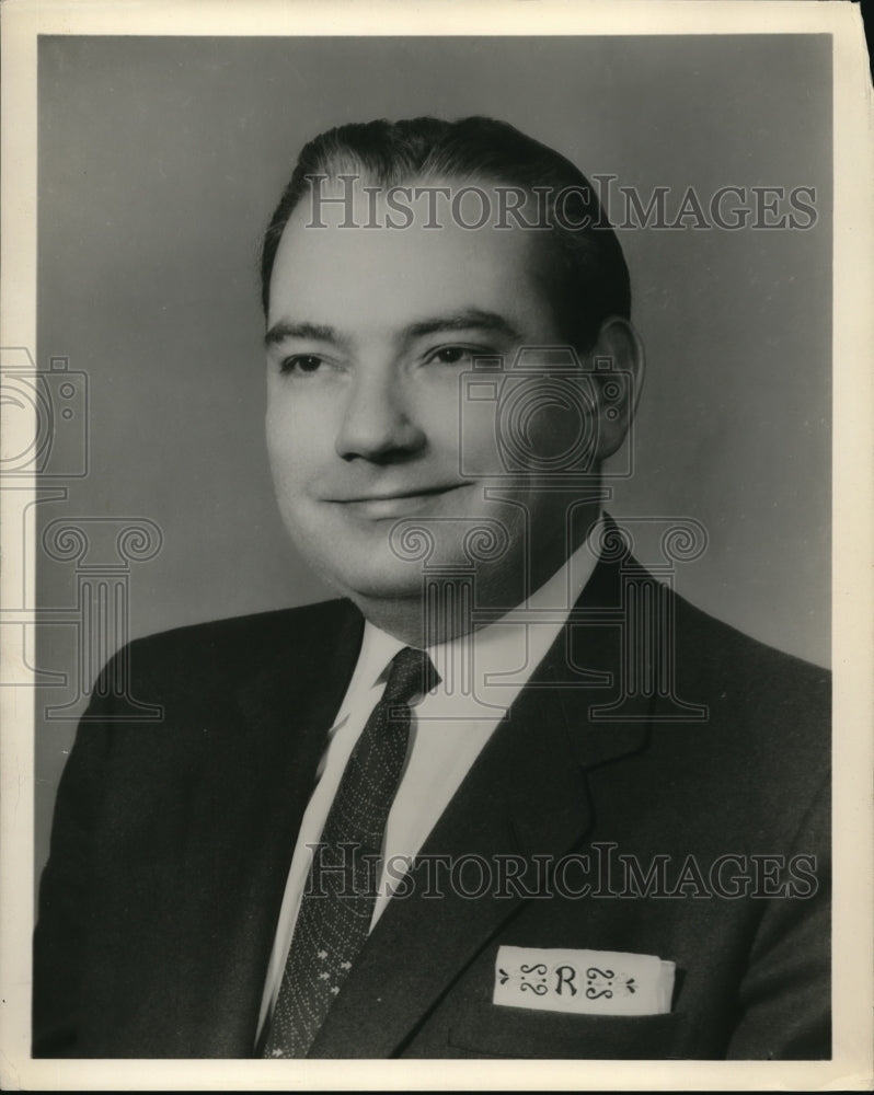 1955 Press Photo L.D. Richardson National Supervisor To Eutectic Welding Alloys