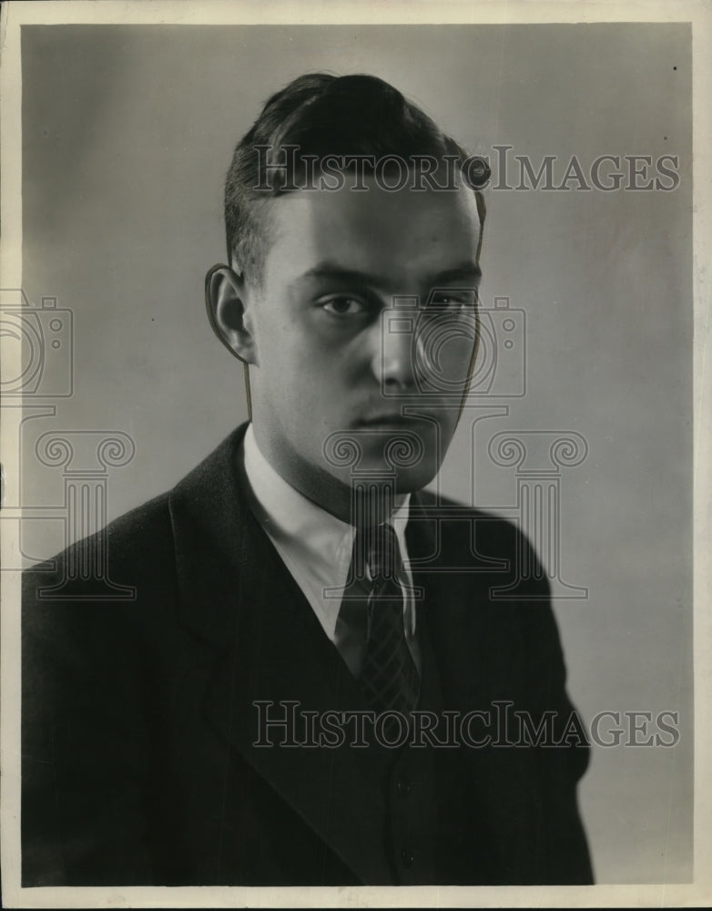 1933 Press Photo J.R. Davis