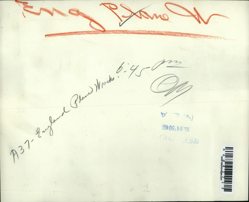 1950 Press Photo British Airliner After Crashing Into Suburb North of London