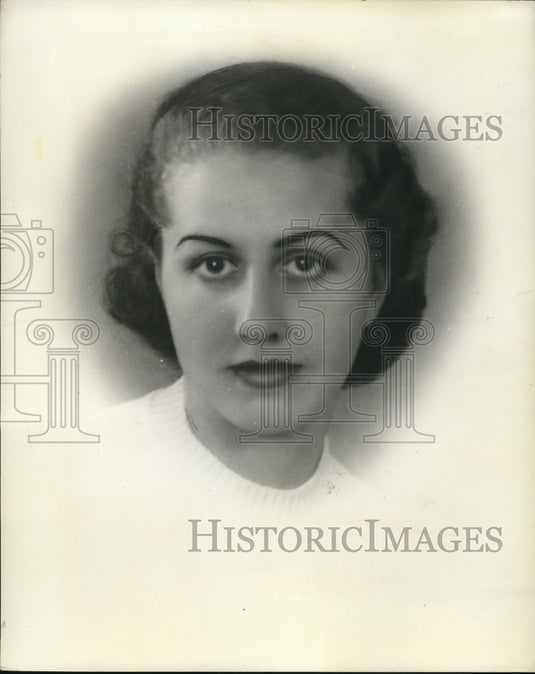 1940 Press Photo Mary Ruth Ortman, 1446 Blossom Patk, lakewood