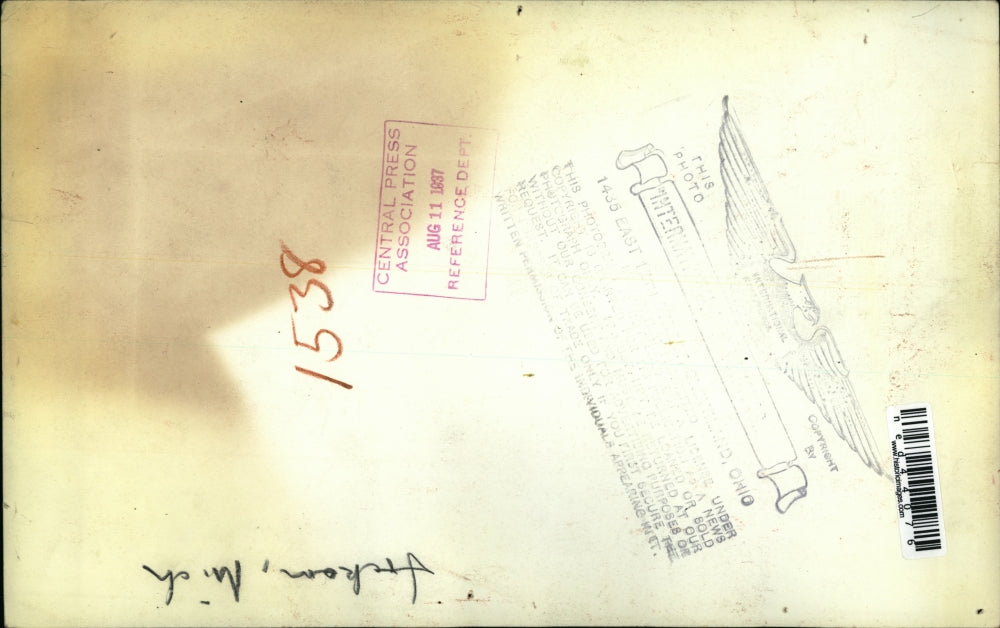 1937 Press Photo Harvest in MIchigan