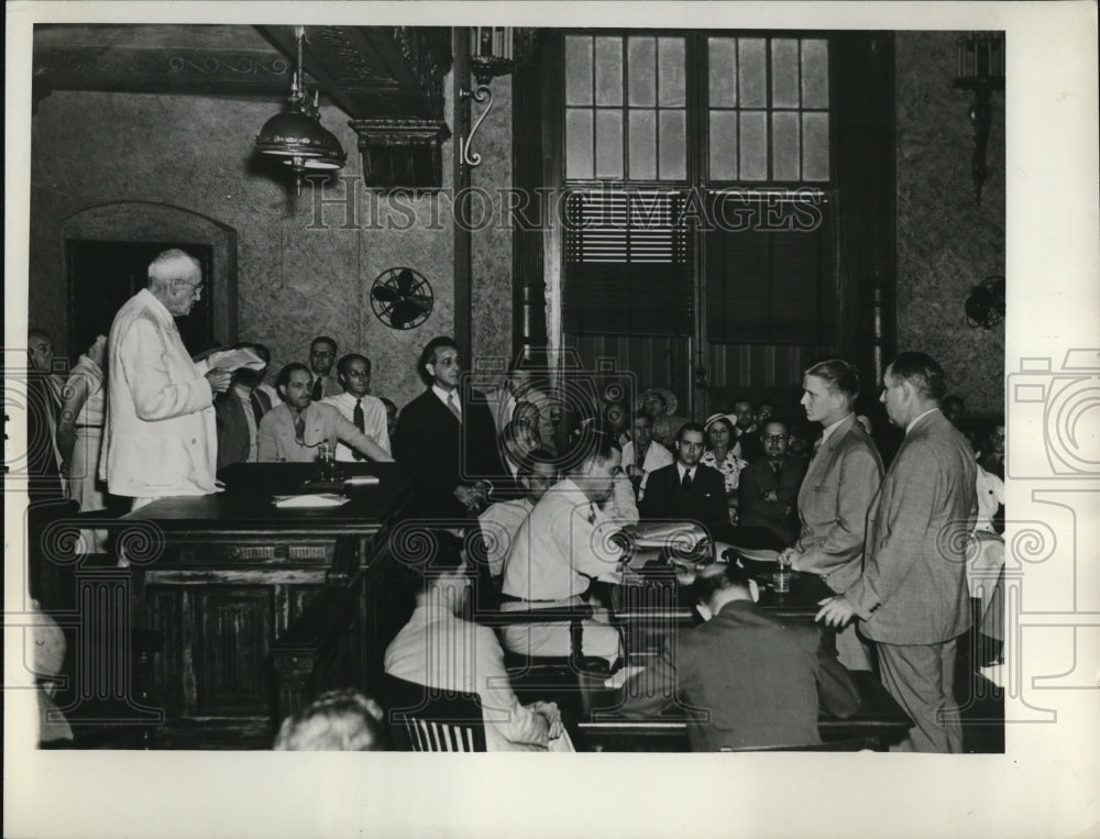 1938 Press Photo Franklin F McCall Sentenced To Death For Kidnapping, Killing