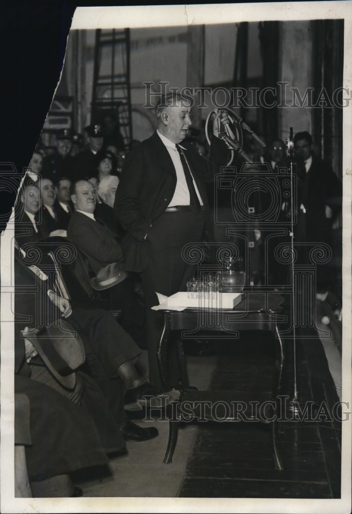 1931 Press Photo William Hale Thompson&#39;s Campaign Speech- Historic Images