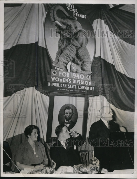 1939 Press Photo John D Hamilton At First Grass Roots Conference
