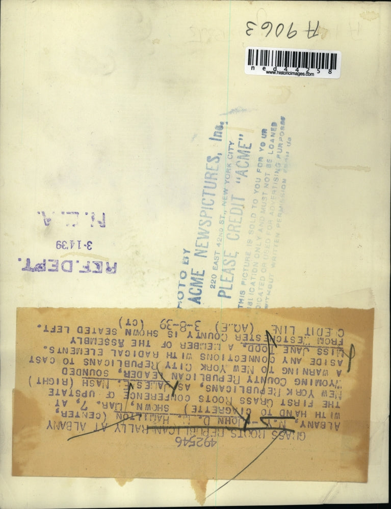 1939 Press Photo John D Hamilton At First Grass Roots Conference