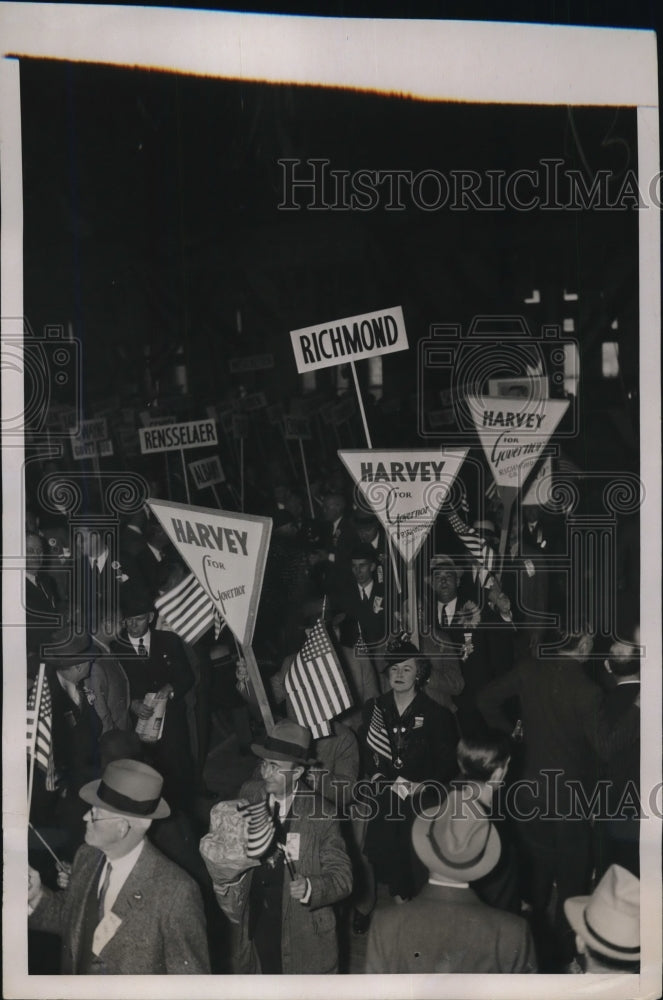 1936 Press Photo A scene at the Republican State Convention in Albany.