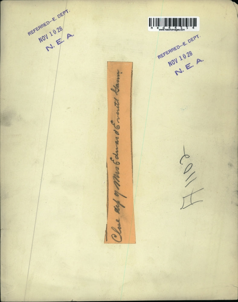 1928 Press Photo Close up of Mrs.Edward Everett Ganm