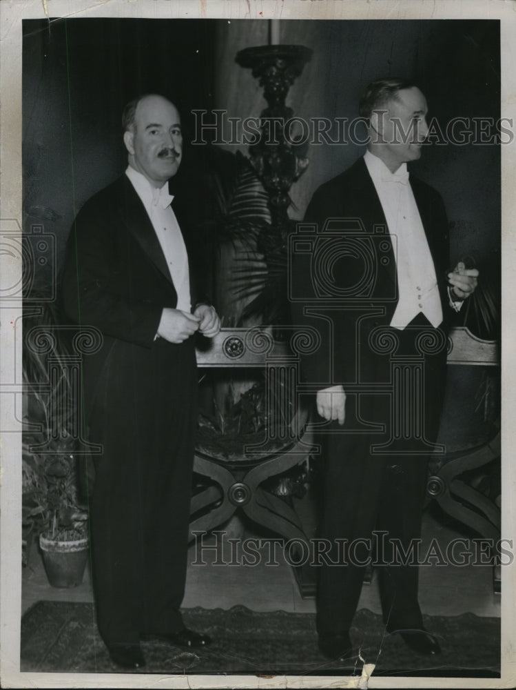 1936 Press Photo William M. Milliken and Harold T. Clark