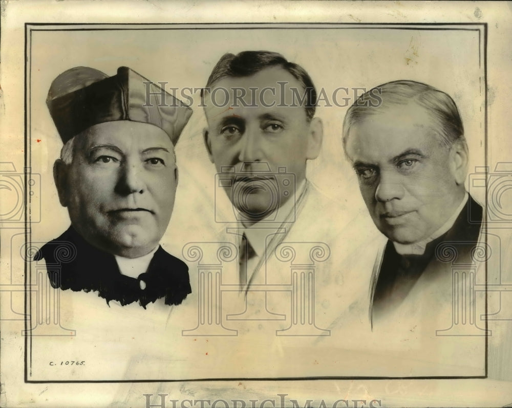 1931 Press Photo Three noted churchmen