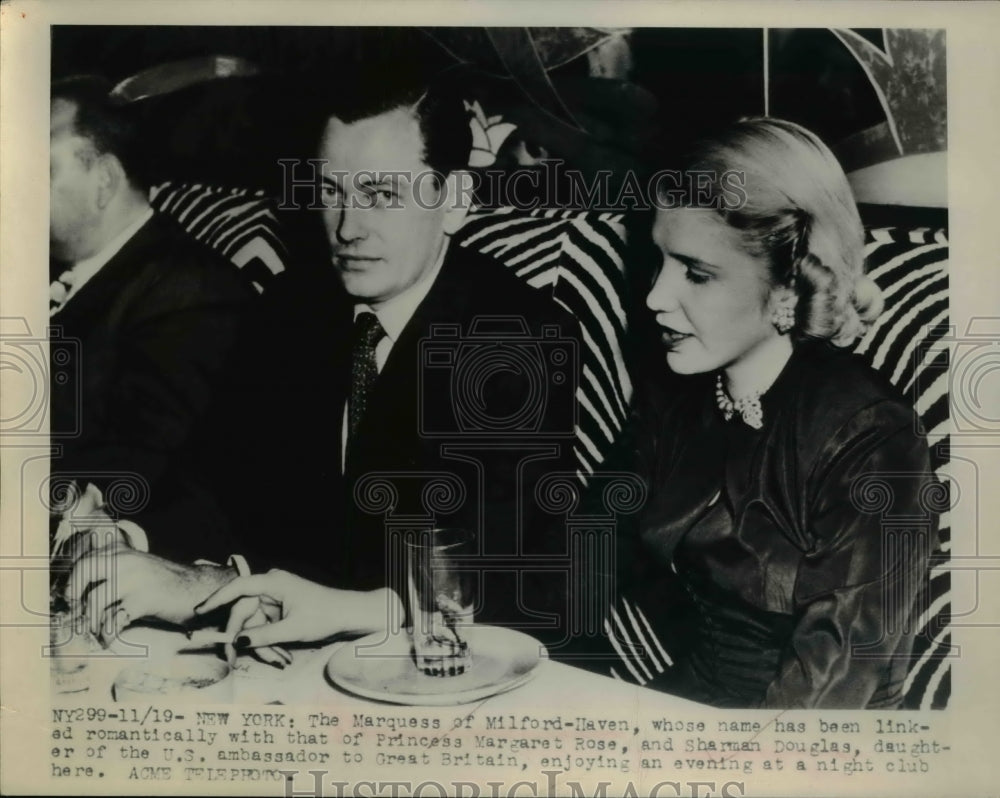 1948 Press Photo The Marquess of Milford-Haven Night Club