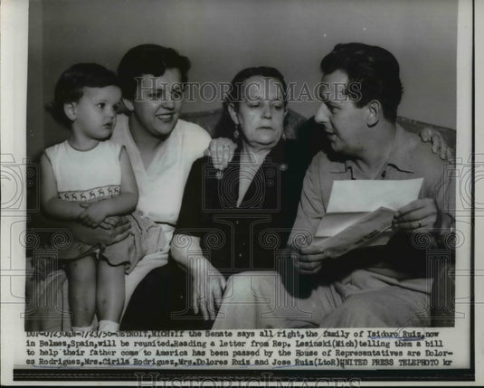 1956 Press Photo Immigration Bill Passing