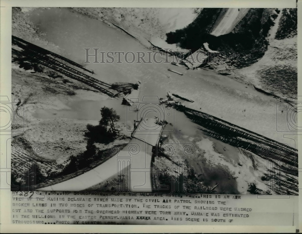 1955 Press Photo Delaware River Air Patrol