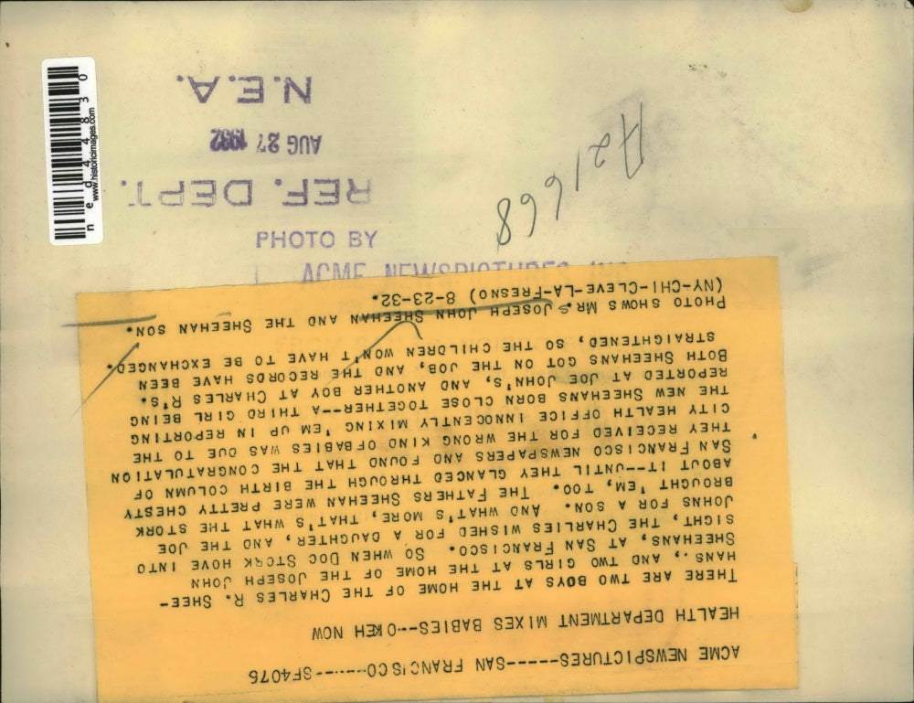 1932 Press Photo there are 2 boys at the Charles Sheehans wh and 2 girls at the