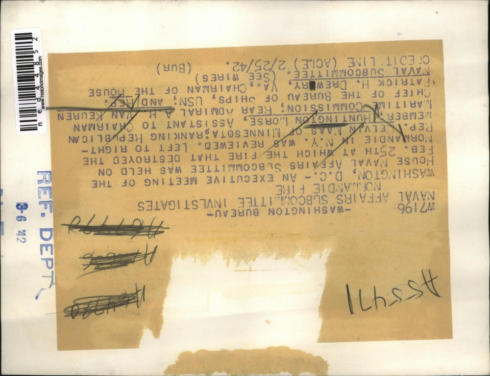 1942 Press Photo Melvin Maas, Huntington Morse, A.H. Van Keuren, Pat .H. Drewry