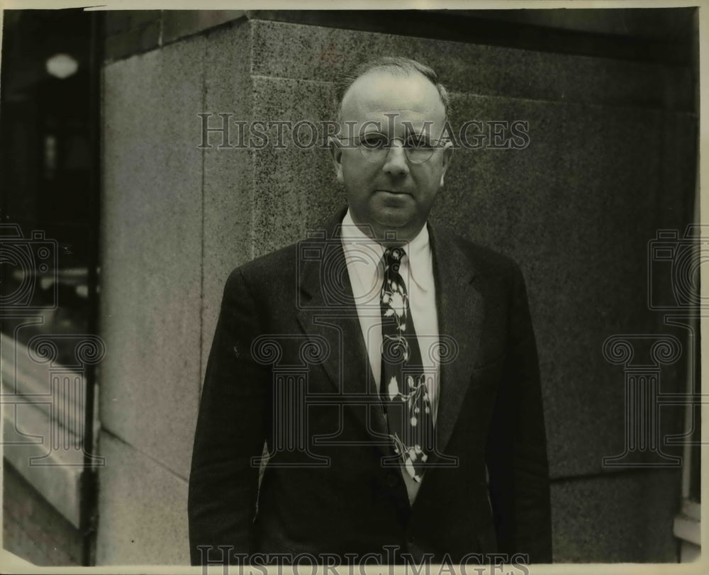 1934 Press Photo William A Common of Niagara Falls New York