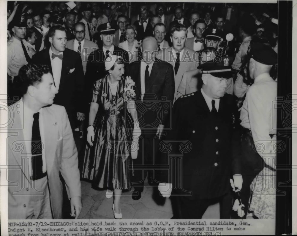1922 Press Photo Presidential Candidate Gen. Dwight Eisenhower & His Wife