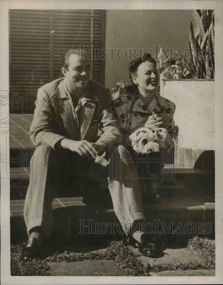 1940 Press Photo Mr. Donahue and his wife