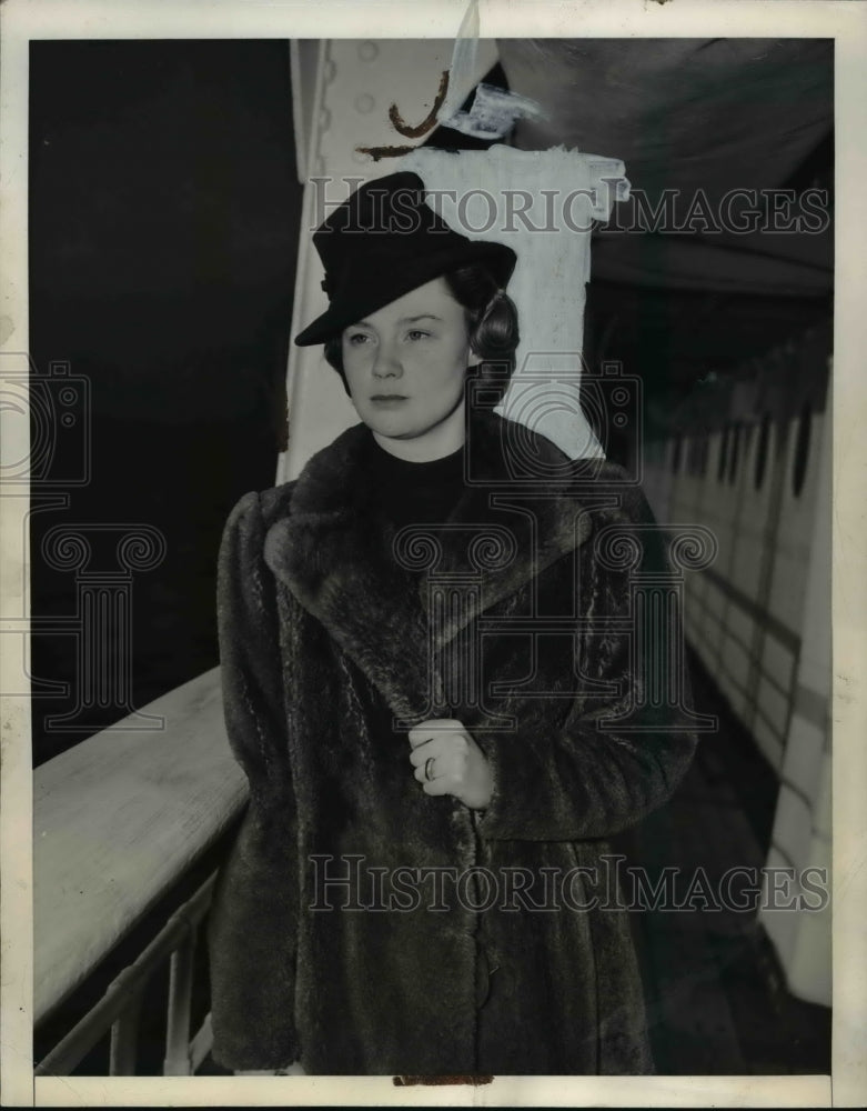 1941 Press Photo Marie Louise Croy, of Germany, daughter of Pittsburgh,P.A.