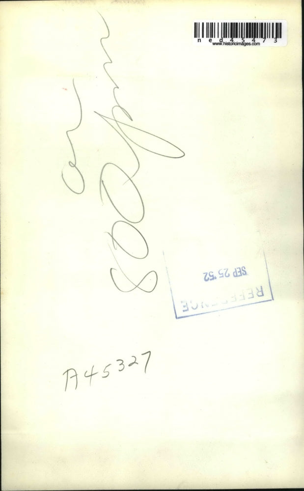 1952 Press Photo White House announced that Joseph Short died