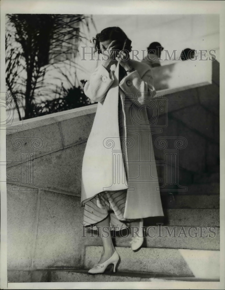1934 Press Photo Photo shows Doris Rabertson who was questioned by police