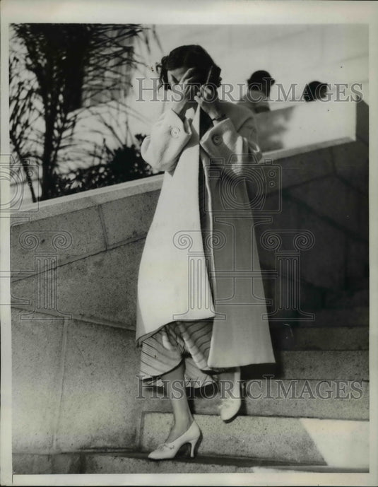 1934 Press Photo Photo shows Doris Rabertson who was questioned by police
