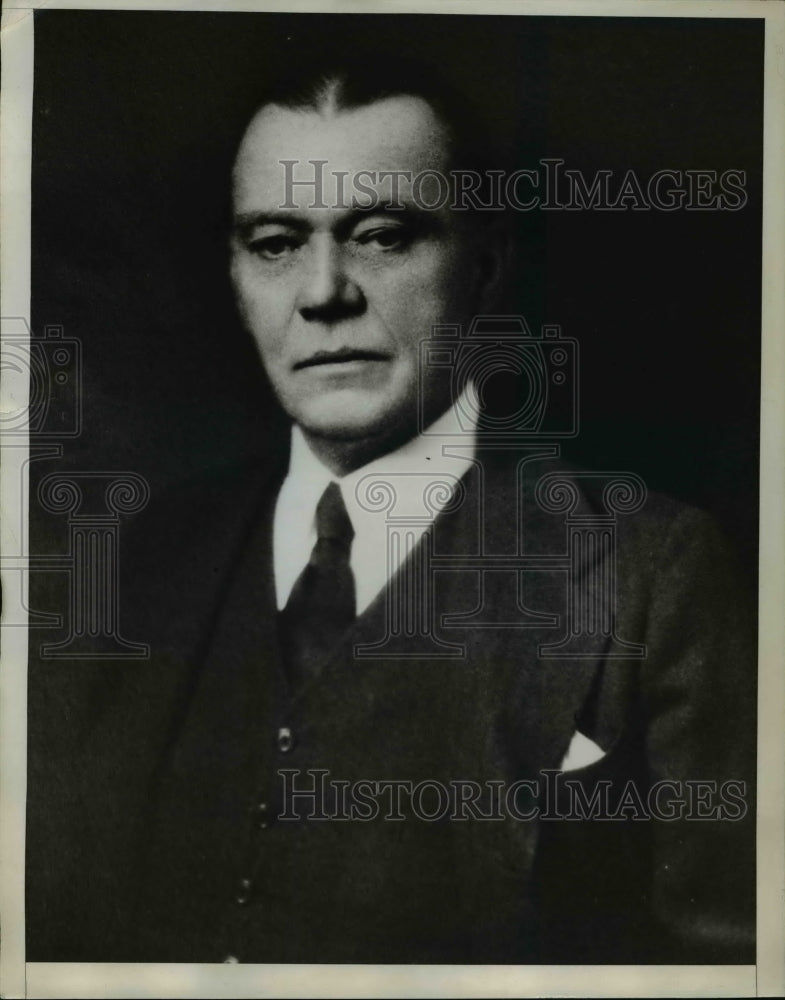 1935 Press Photo Dr Frederic E Sonders will assume duties of the President of