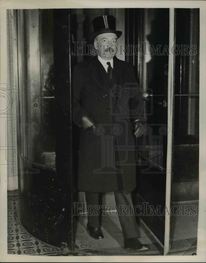 1940 Press Photo French Ambasador Washington DC Count De Saint Quentin Funeral