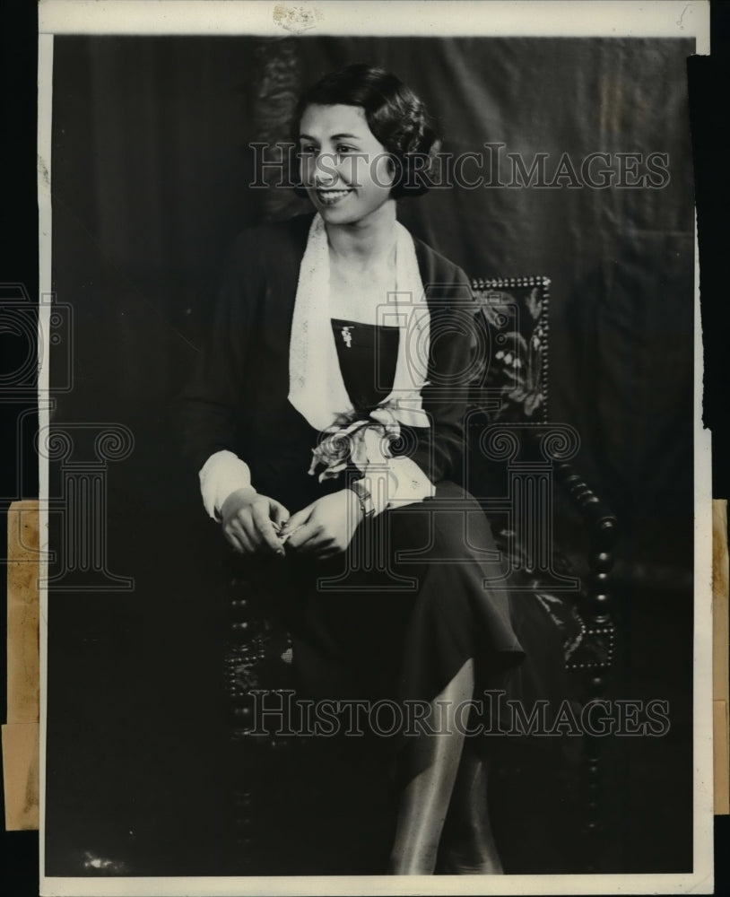 1931 Press Photo Jonette Lavas France United States Ambassador