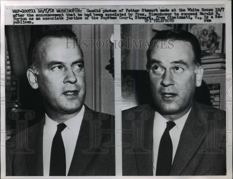 Load image into Gallery viewer, 1958 Press Photo Potter Stewart's candid photos at the White House
