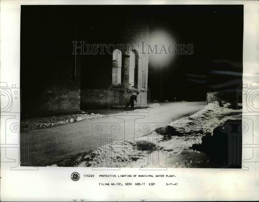 1941 Press Photo Water Pumping Plant at Schenectady