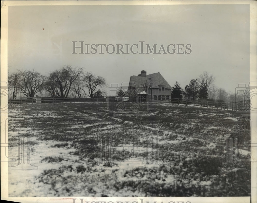 1932 Press Photo Home of Albert Ives on Owl's Nest Road