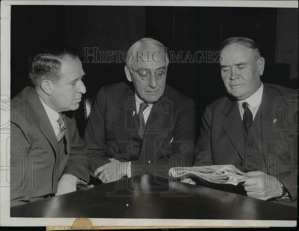 1934 Press Photo Martin Insull on his trial in State Court in Chicago