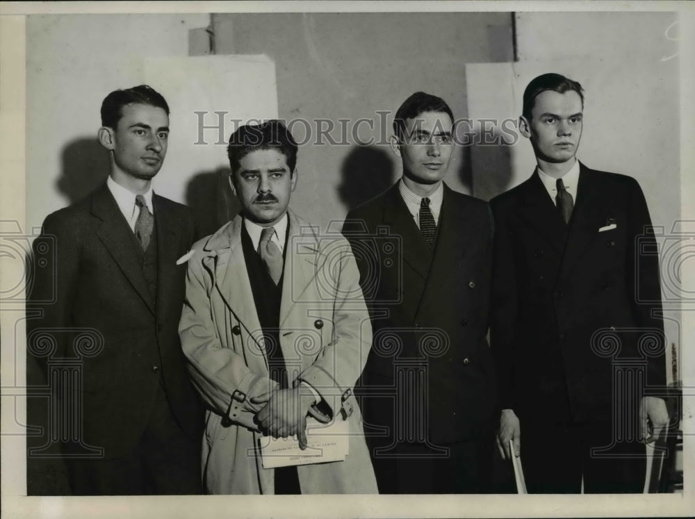 1936 Press Photo Four Finalists compete for 28th Paris Prize in Architecture