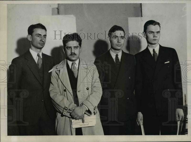 Load image into Gallery viewer, 1936 Press Photo Four Finalists compete for 28th Paris Prize in Architecture
