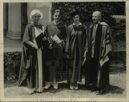 1933 Press Photo Swarthmore College's Commencement Exercises