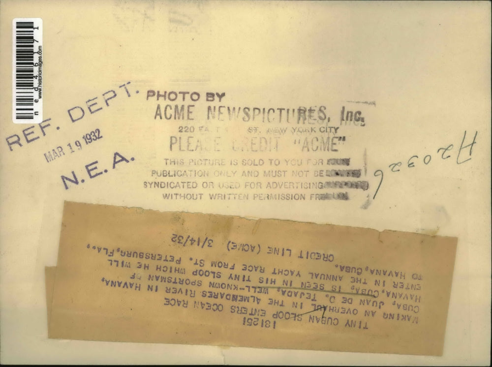 1932 Press Photo Making an overhaul in the Almendares RIver in Havana Juan De d