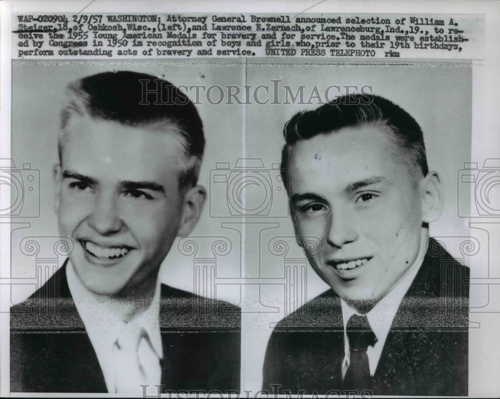 1957 Press Photo Washinton Attorney Genera Brownell announced selection of